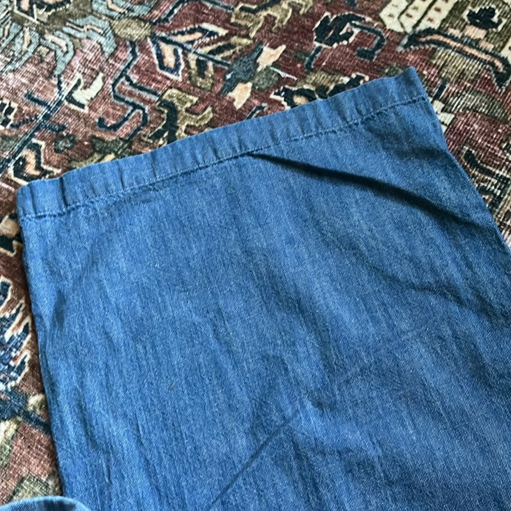 J. Crew Factory Chambray Tie Waist Pants - Picture 4 of 5